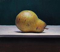 Stilleven met peer, 20x17cm, 2011. VERKOCHT