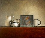 Stilleven met wit kannetje, 76x65cm, 2005