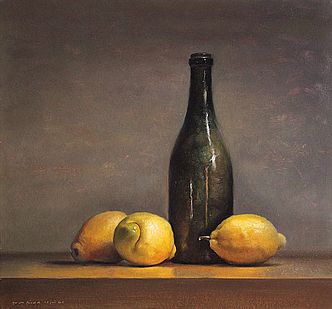 Stilleven met citroenen, 43x40cm, 2011.VERKOCHT