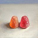 Stilleven met tumtum, 8x8cm, 2010.VERKOCHT