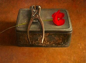 Stilleven met klaproos, 55x45cm, 2006.