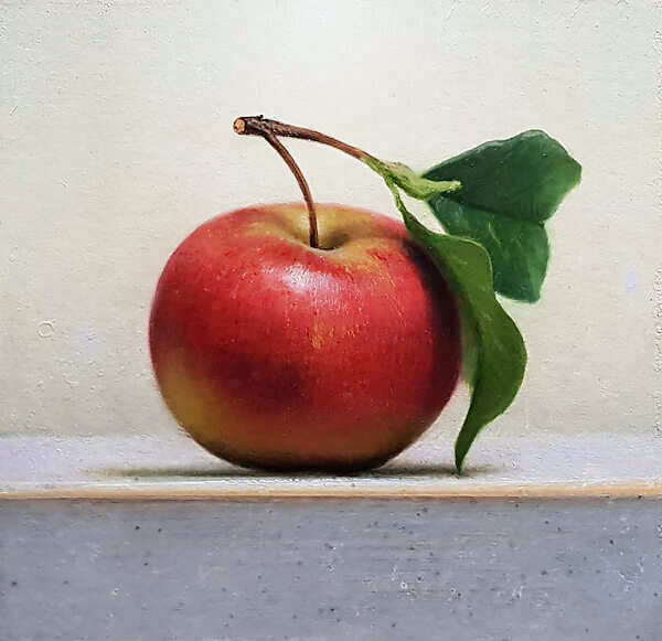 Painting: Stilleven met appel