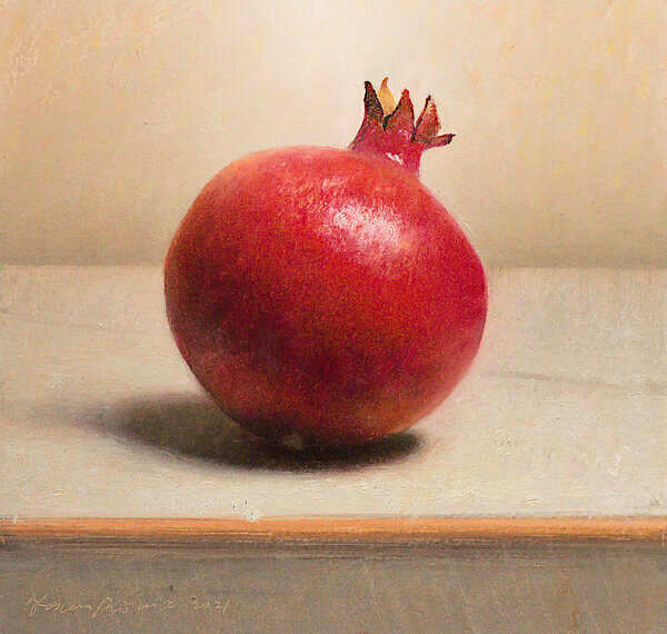 Painting: Stilleven met granaatappel