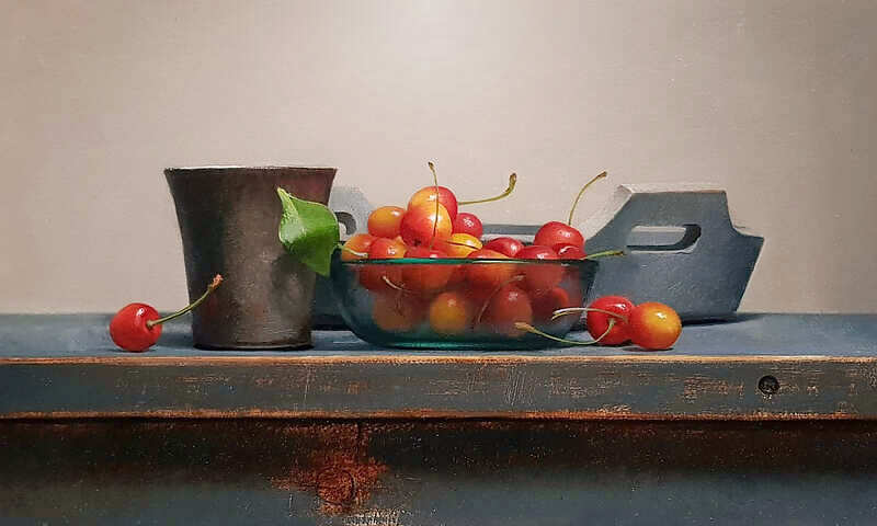 Painting: Stilleven met kerksen