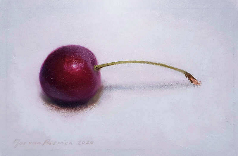 Painting: Stilleven met kers