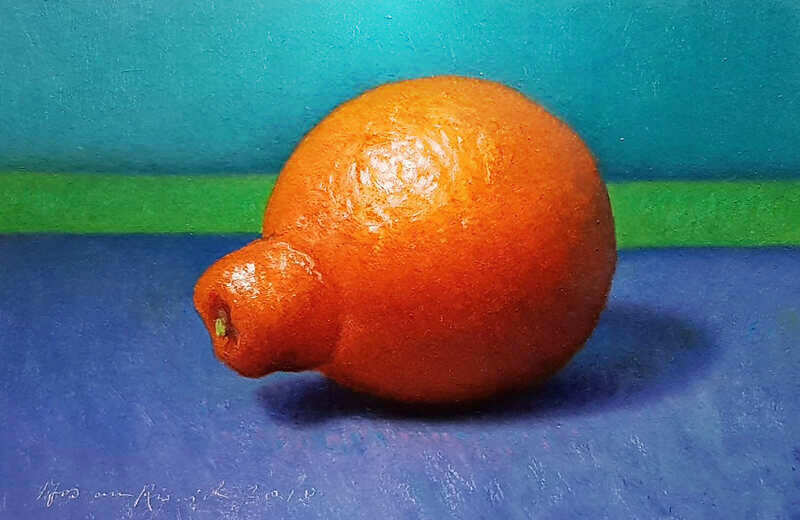 Painting: Stilleventje met minneola