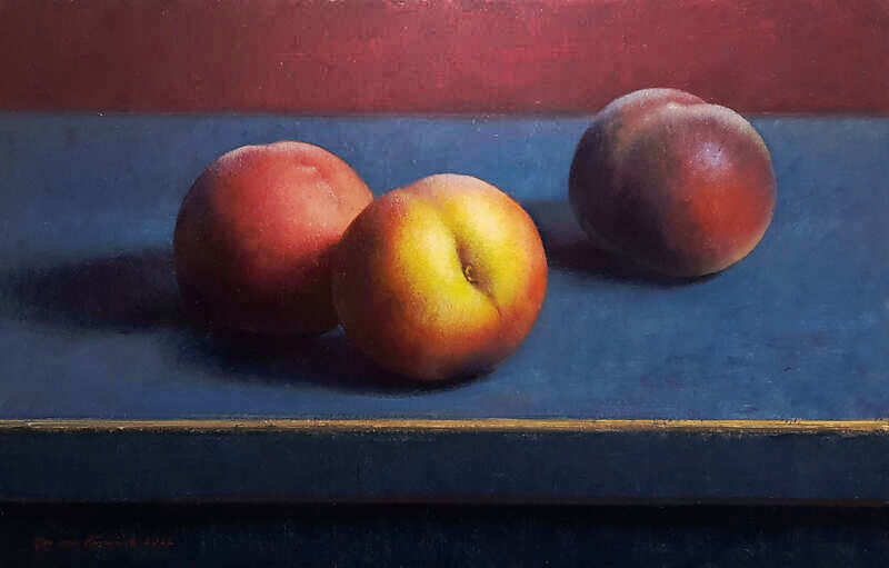 Painting: Stilleven met perziken