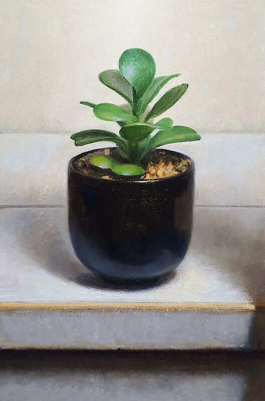 Painting: Stilleven met kaktus