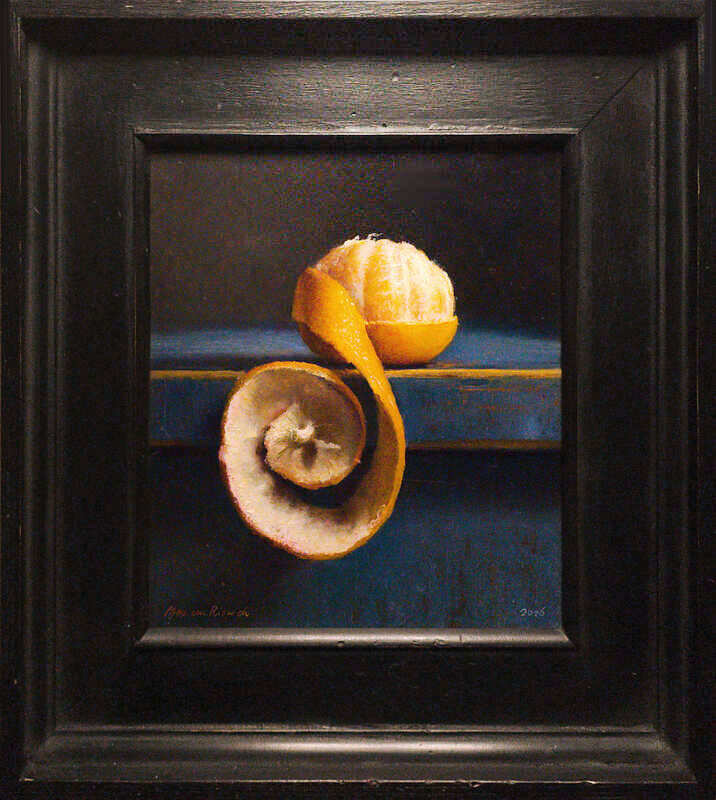 Painting: Stilleven met mandarijntje