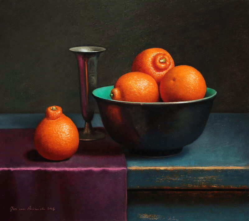 Painting: Stilleven met minneolas