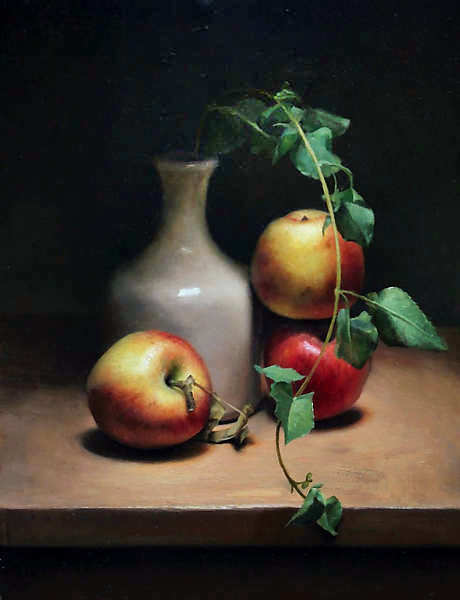Painting: Stilleven met appels