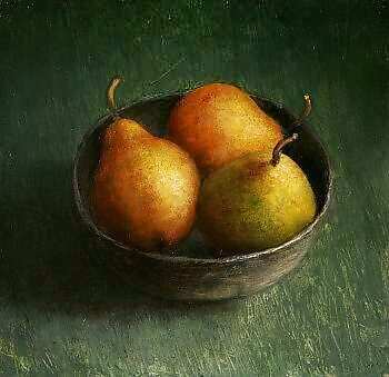 Painting: Stilleven met stoofperen